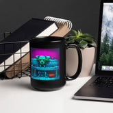 Cosmic Chaos Black Glossy Mug - Beyond T-shirts